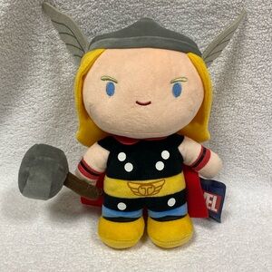 NWT Universal Studios Plush Spiderman Chunky Cutie Big Head Superhero 10”